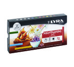 Pastels tendres lyra secs soft forme carree 10mm 6 cm   12 unites coloris assortis