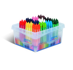 Classpack crayons a la cire cera maxi giotto forme ronde  11mm 10cm 96 unites coloris   assortis