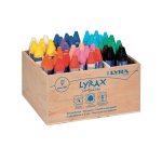 Classpack craies a la cire d abeille lyrax lyra            ergonomique forme             triangulaire 9 cm 48 unites