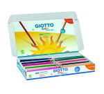 Classpack crayons de couleur elios wood free giotto forme  triangulaire resine sans bois 18cm mine 2mm 288 unites