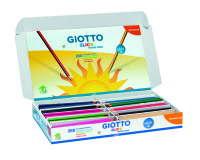 Classpack crayons de couleur elios wood free giotto forme  triangulaire resine sans bois 18cm mine 2mm 288 unites