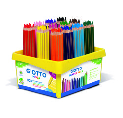 Schoolpack 108 crayons gros module Méga couleurs assorties