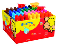 Classpack crayons de couleur maxi be be giotto 10cm mine   7mm 72 unites et 3 tailles    crayons offerts coloris