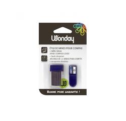 Mine wonday compas 2mm etui 12 unites + 1 taille-mines