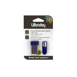Mine wonday compas 2mm etui 12 unites + 1 taille-mines