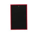 Ardoise wonday plastique 16x24cm 1 face quadrillee 1   face unie coloris noir