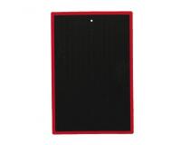 Ardoise wonday plastique 16x24cm 1 face quadrillee 1   face unie coloris noir