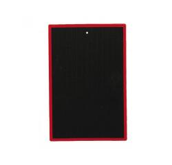 Ardoise wonday plastique 16x24cm 1 face quadrillee 1   face unie coloris noir