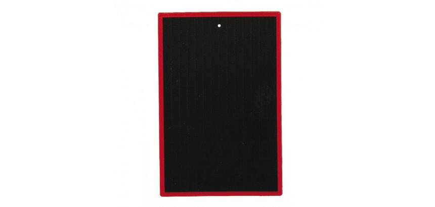 Ardoise wonday plastique 16x24cm 1 face quadrillee 1   face unie coloris noir