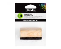 Mini-brosse wonday pour ardoise noir poignee bois &   feutre 5,4x3,5x3 cm lot 3     unites