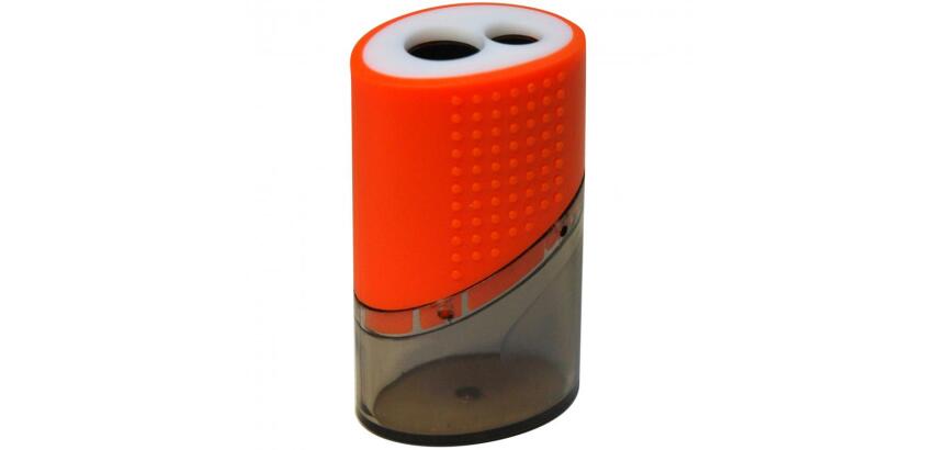 Taille-crayon double en plastique, assorti