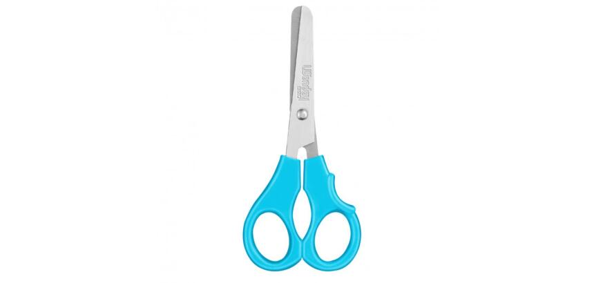 Ciseaux wonday enzo 12cm lames acier inox bouts ronds  anneaux symetriques