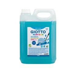 Colle bleue giotto sans solvant lavable usage papier  et carton 5kg