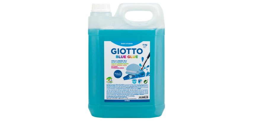 Colle bleue giotto sans solvant lavable usage papier  et carton 5kg