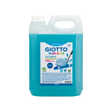 Colle bleue giotto sans solvant lavable usage papier  et carton 5kg