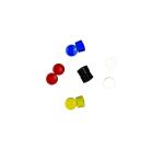 Aimant wonday ronds ï 10mm coloris assortis blister 10   unites
