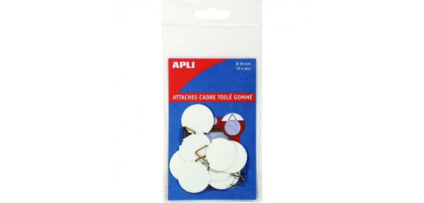 Attaches toilees gommees apli 30mm 500g pochette de 10      unites