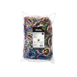Bracelet caoutchouc wonday dimensions et coloris         assortis sachet 250g