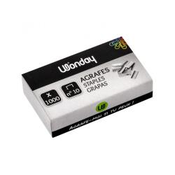 Boite de 1000 agrafes wonday n 10 galvanisees capacite d   agrafage 1 mm