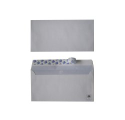 Enveloppes blanches oxford recycle auto adhesives avec   bande de protection 80 g      110x220 mm 500 unites
