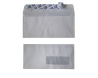 Enveloppes oxford recycle a fenetre auto adhesives avec   bande de protection 110x220mm 500 unites