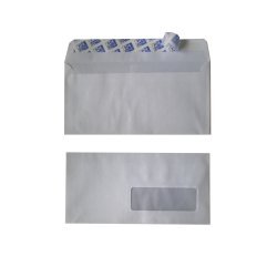 Enveloppes oxford recycle a fenetre auto adhesives avec   bande de protection 110x220mm 500 unites