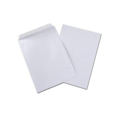 Pochettes blanches oxford auto adhesives avec fermeture securisee 229x324mm 250       unites