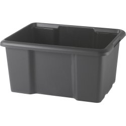Bac de rangement sundis sans couvercle 30l pp noir