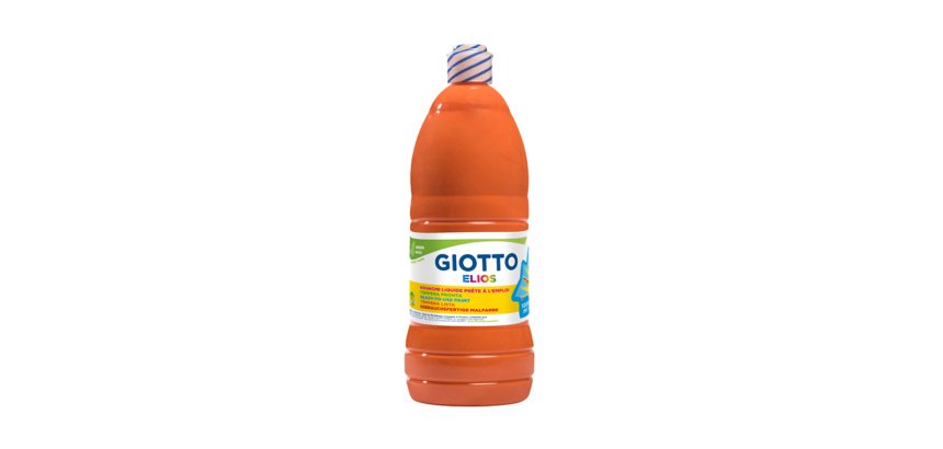 Gouache giotto elios flacon 1l coloris orange