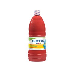 Gouache giotto elios flacon 1l coloris rouge vif