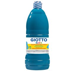 Gouache giotto elios flacon 1l coloris cyan