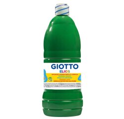 Gouache giotto elios flacon 1l coloris vert vif