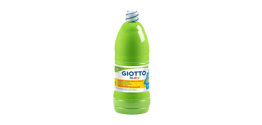 Gouache giotto elios flacon 1l coloris vert clair