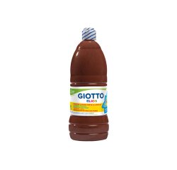 Gouache giotto elios flacon 1l coloris marron