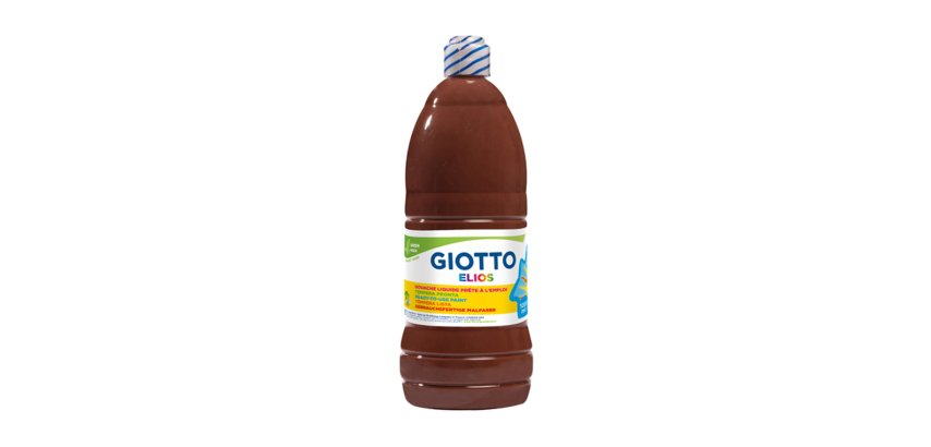 Gouache giotto elios flacon 1l coloris marron
