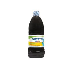 Gouache giotto elios flacon 1l coloris noir
