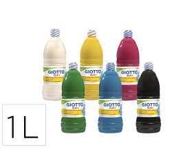 Assortiment gouache giotto elios 6 flacons de 1l coloris assortis