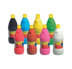 Gouache be be giotto non poreuses 1l 8 flacons coloris assortis