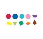 Tampon geant wonday geometrique 75mm poignee ergo antitache boite 10 unites