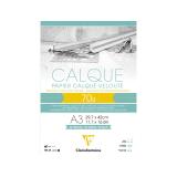 Papier Calque bloc collé 50F A3 70/75g