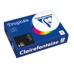 Ramette clairefontaine papier 250 feuilles a4 210g 21x29 cm coloris noir