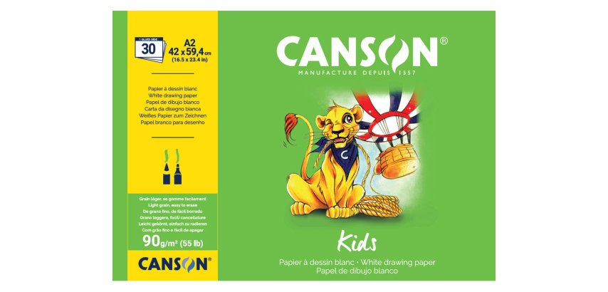 Bloc à dessin Kids, A2, 90 g/m2, 30 feuilles