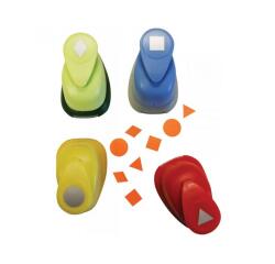 Perforateur wonday medium ï 20 a 25mm figure geometrique  assortis lot 4 unites