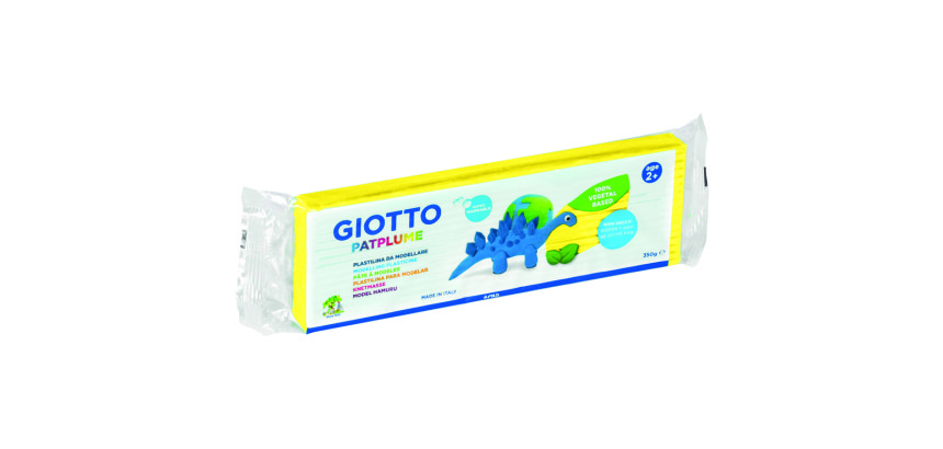 Patplume giotto matiere vegetale souple ne seche pas  pain predecoupe 350g coloris  jaune