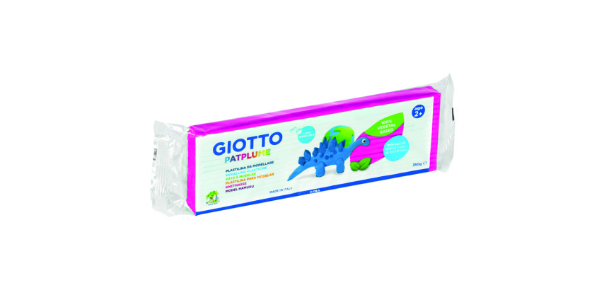 Patplume giotto matiere vegetale souple ne seche pas  pain predecoupe 350g coloris  magenta