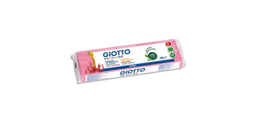 Patplume giotto matiere vegetale souple ne seche pas  pain predecoupe 350g coloris  rose