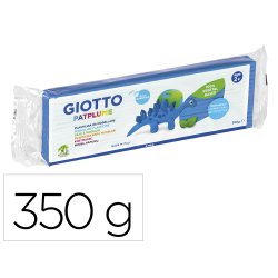 Patplume giotto matiere vegetale souple ne seche pas  pain predecoupe 350g coloris  cyan