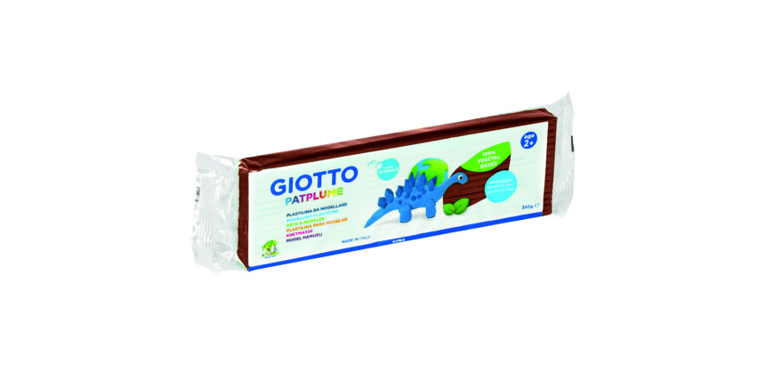 Patplume giotto matiere vegetale souple ne seche pas  pain predecoupe 350g coloris  marron