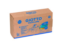 Lot patplume giotto matiere vegetale souple ne seche pas  pain predecoupe 350g 6 unites coloris assortis