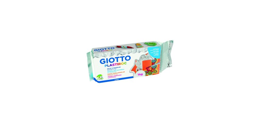 Plastiroc giotto pate minerale facile a lisser pain de 1kg coloris blanc